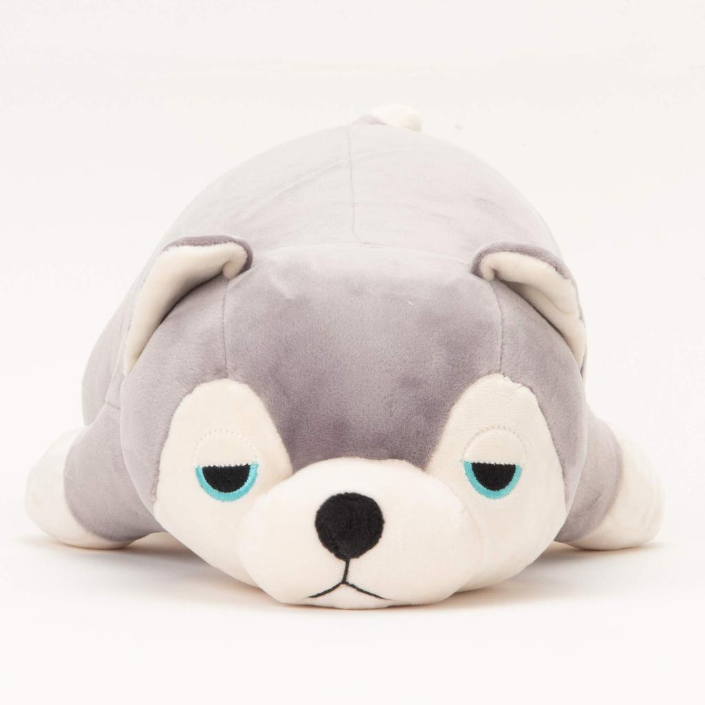 Livheart Premium Nemunemu Animals Husky Mint Body Pillow, Medium Size (Approx. 22.2 inches (56 cm)), Fluffy and Squishy Plush Toy, Gift Item 48769-72