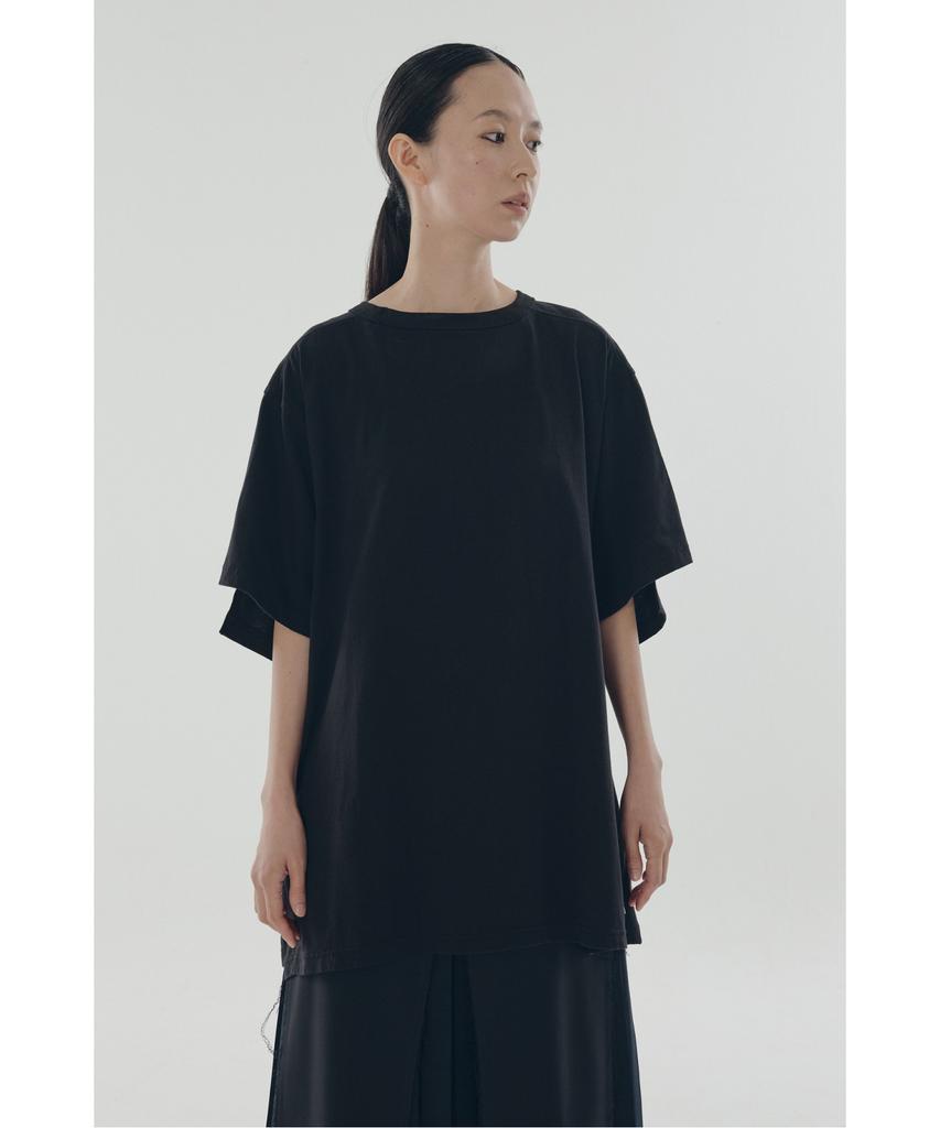 RECODE A-Line Slit Pleats Lining Skirt