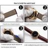 Replacement Rubber Coated Steel Watch Strap for Armani AR5889/5890/5905/5920 - Men's & Women's, 20mm/23mm Width