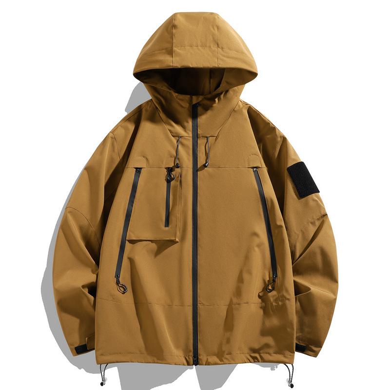 Jacket Hooded Jacket Men's Spring Casual Windproof Waterproof Fashion Versatile Jacket