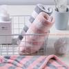 Factory Price Dry Hair Towel Absorbent Striped Bath Towel Women Washcloth for Shower Bathroom Microfiber Home