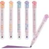 Double-headed Highlighter Markers, 6Pcs of 12 Flat Heads, Cute Light Color Eye Protection Highlighters, Bright and Vintage Markers for Office