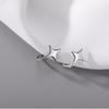 Silver Color Ear Cuff Little C Cubic Women Earrings Star Ear Clips Korean Style Cartilage Stud