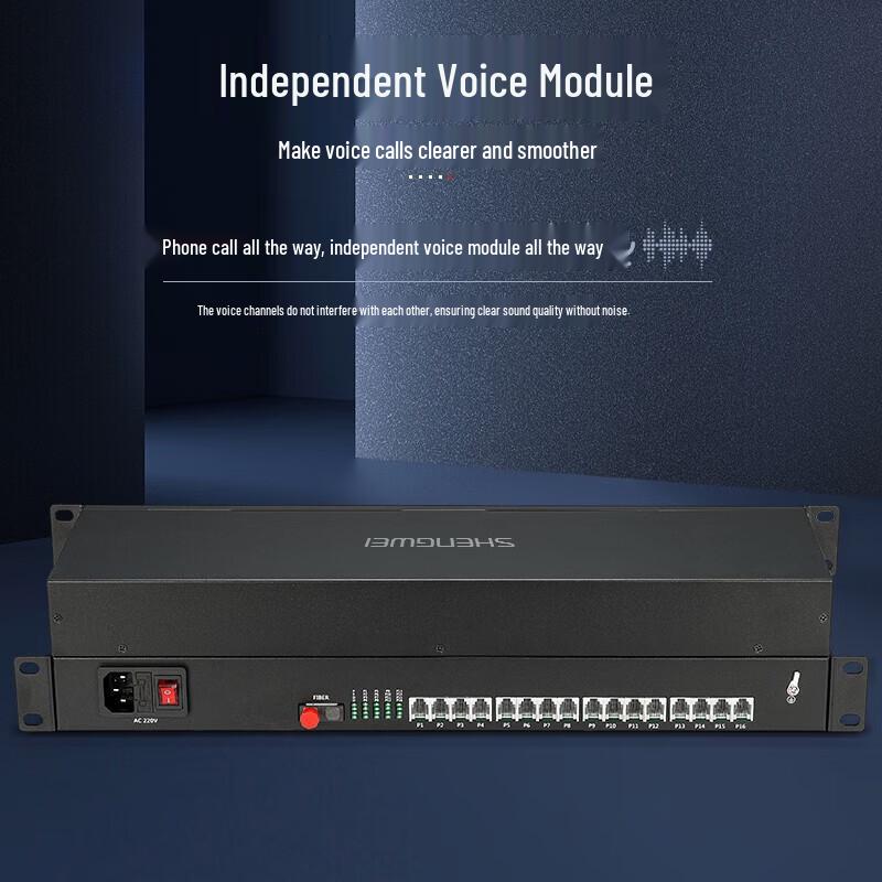 Shengwei 16-Channel Digital Telephone Fiber Optic Transceiver