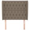 VidaXL Headboard with Ears Taupe 93x23x118-128 Cm Fabric3118278