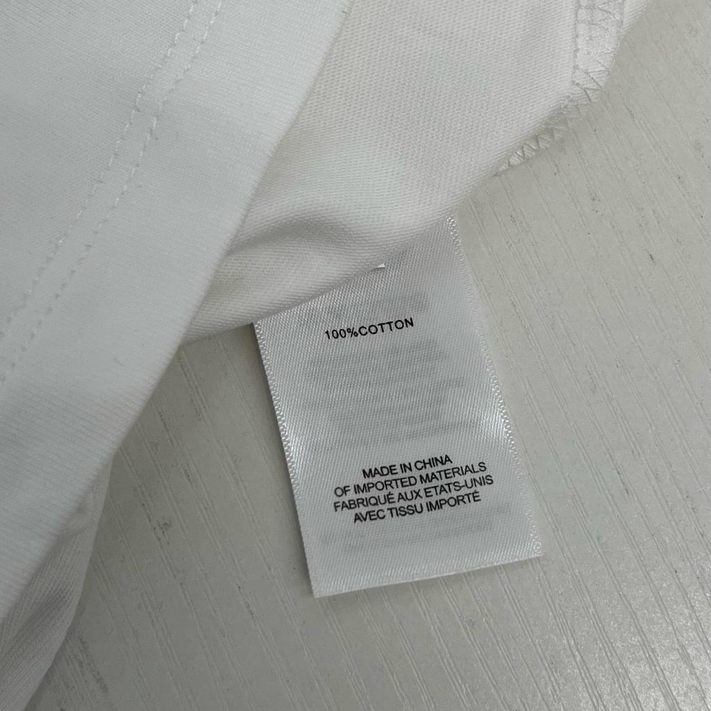 Organic Cotton Double Yarn Simple Letter Print Loose Fit T-Shirt