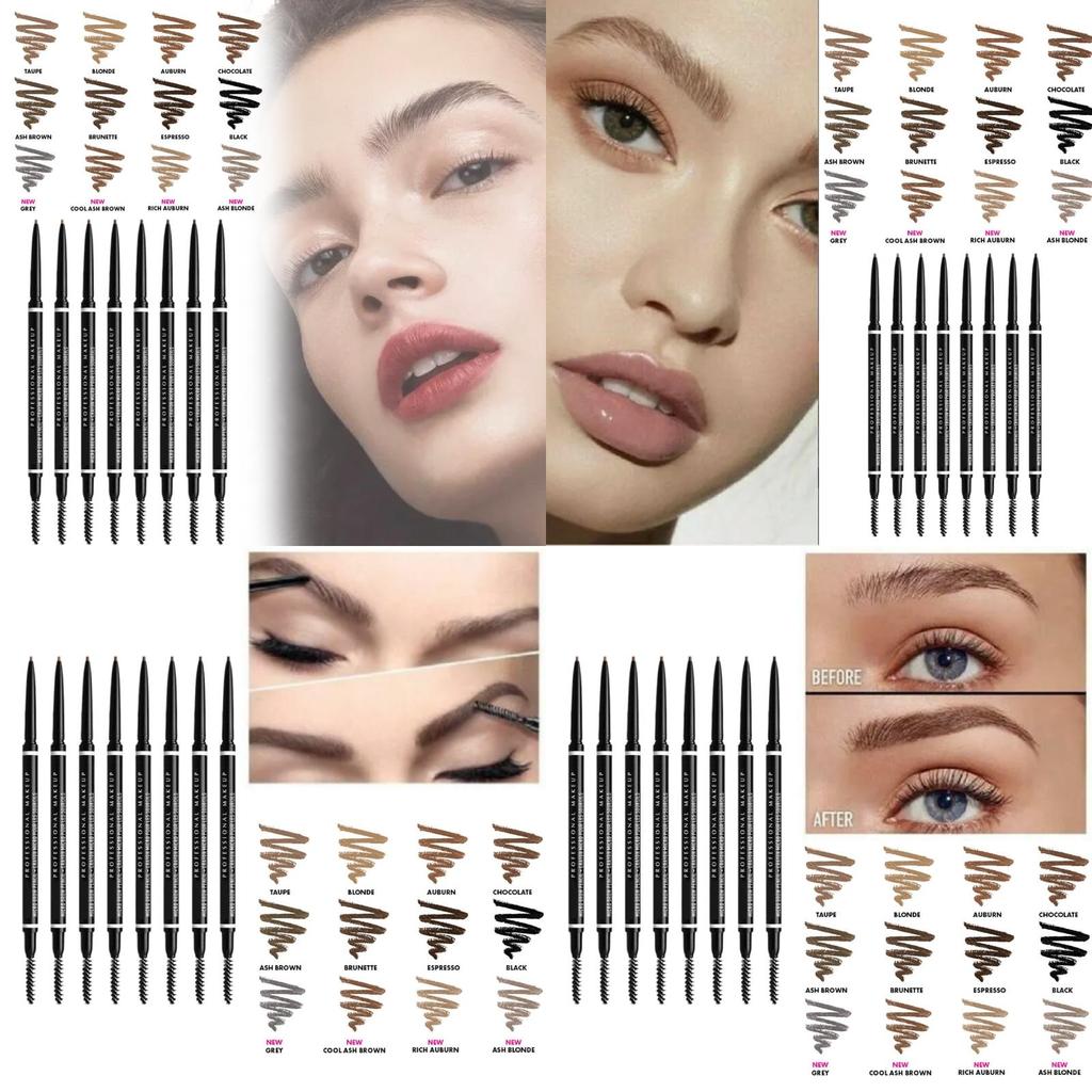 Micro Eye Brow Pencil Dual-ended Precision Brow Pencil For Natural Long-lasting Look