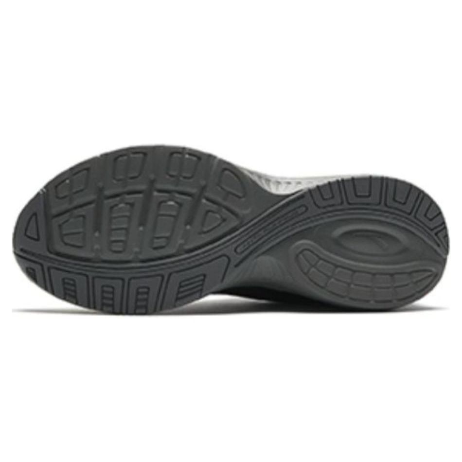 Anta Breathable Shock Absorbing Height Increasing Wear Resistant Non Slip Low Top Retro Running Shoes Men Sneaker Black White Blue 912345595-2