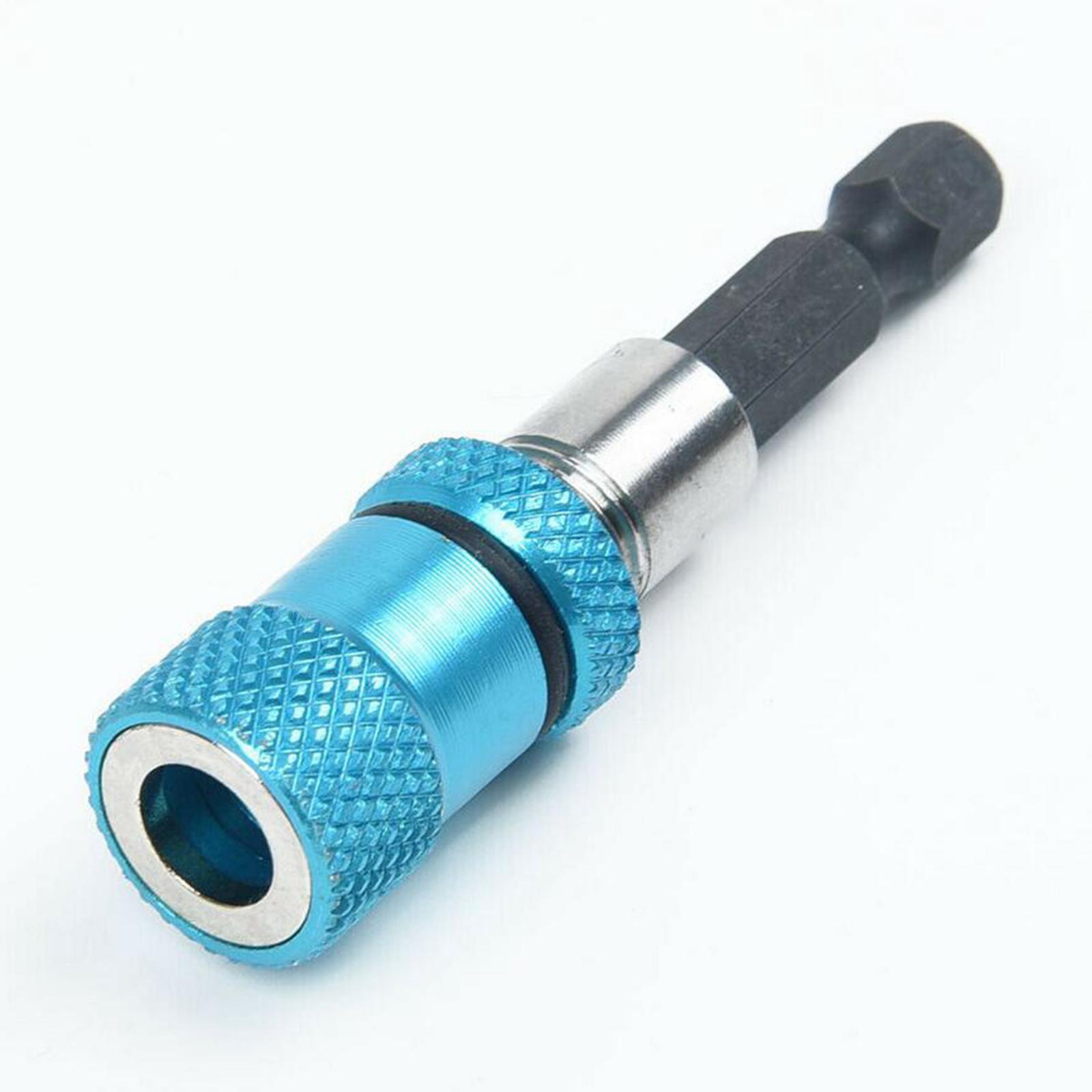 

1/4 screwdriver holder Hexagon drill bit Drill adapter Magnetic синій