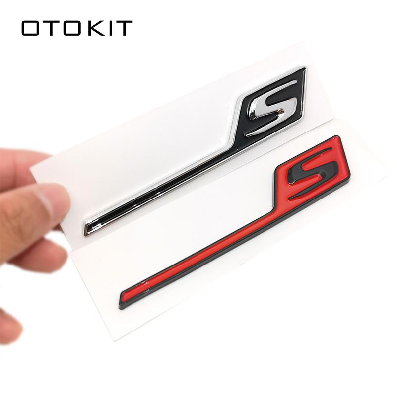 New ABS S Badge Car Rear Emblem Sticker for Mercedes Benz w117 cla45 w205 c63 w212 e63 w207 w176 a45 x156 gla45 AMG Styling