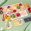 Children's Wooden Early Education Fruit Three-dimensional Puzzle Toys