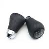 Genuine Leather Gear Shift Knob Lever  For Auto Car Manual 5 Speed Transmission