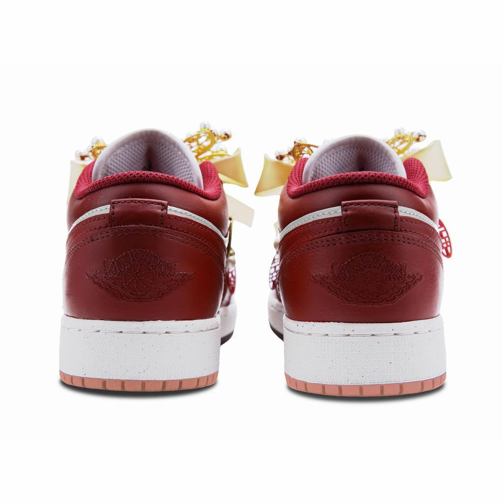 Jordan Air Jordan 1 Golden Jade Destiny Box Vintage Basketball Shoes Women's Red DC0774-182(Team1137-)