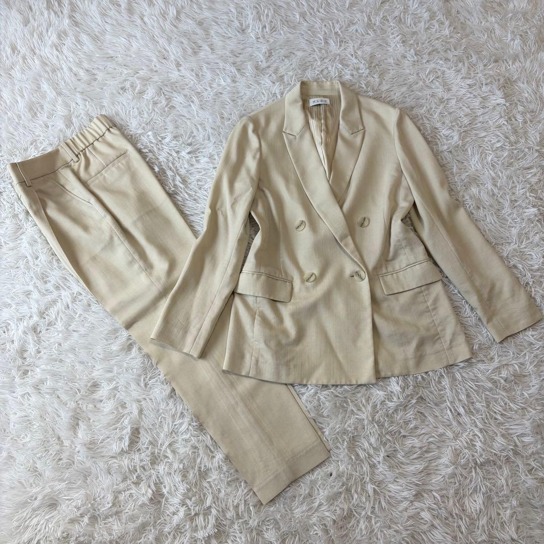 Good condition PLST setup double jacket pants beige washable 22 years