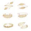 Nature Inspired Metal Leaf Arm Bangle Practical Body Jewelry Adjustable Leaf Arm Ornament For Daily Outfit Enhancement