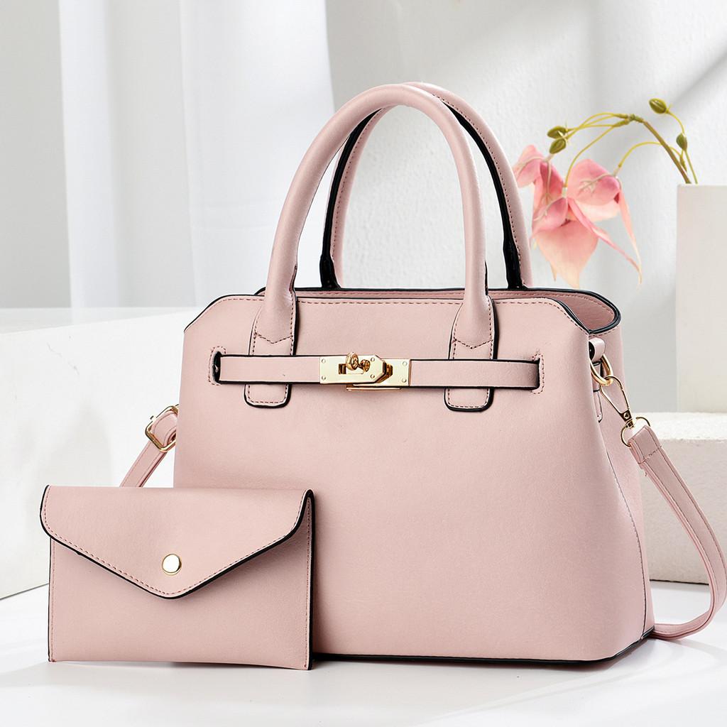 Pu Large Capacity Bucket Bag For Women With Lock Closure And Inner Pocket