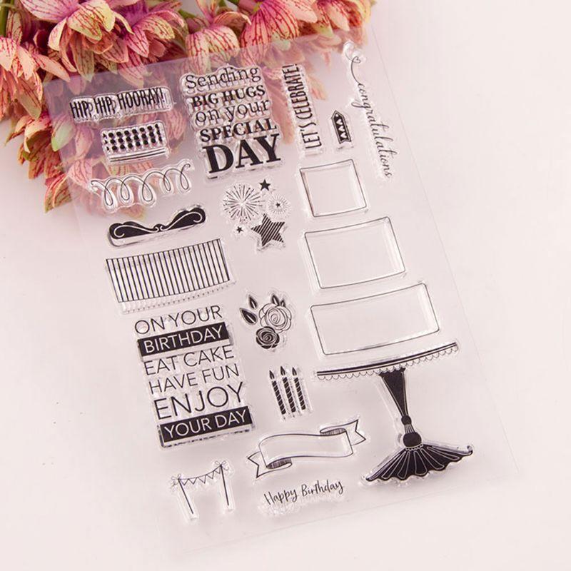 Buy Candle Silicone Clear Seal Stamp DIY Scrapbooking Embossing Photo ...