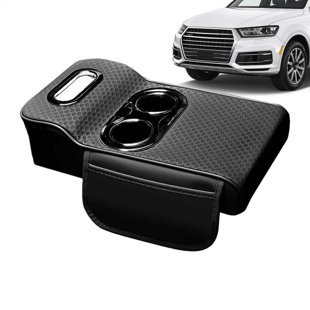 Armrest Storage Box Long-Lasting Organization With Elastic Strap Car Center Console Storage Box For Family Adults Men Women