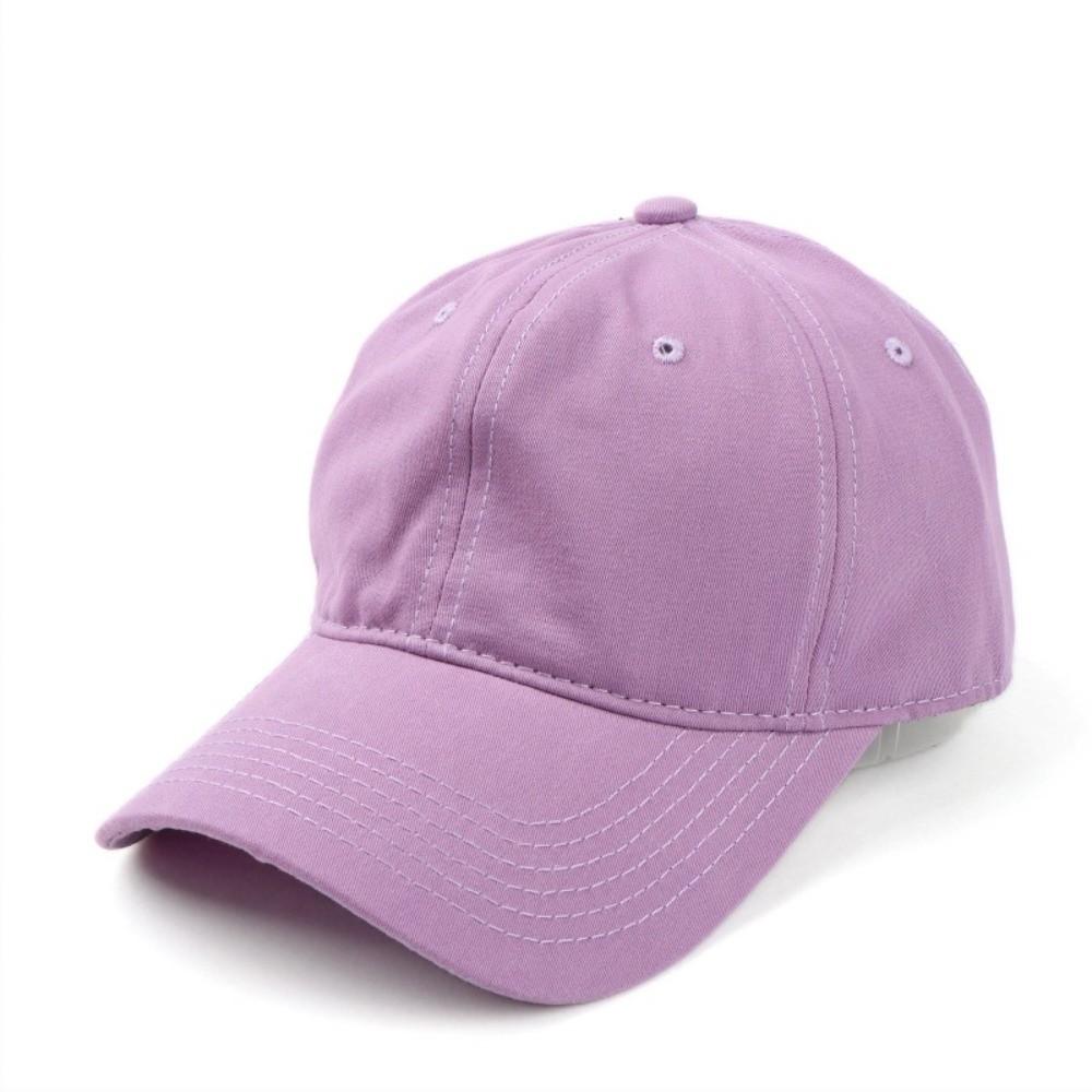 Camping Hat Simple Unisex Solid Color Cap Korean Casual Plain Baseball Cap Cotton Retro Sports Sunshade Hat for Men Women