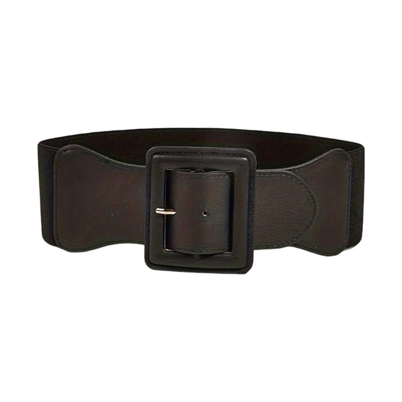 

Широкий поясной ремень Панк-цепочка для ковбоя ковбойшины Блестящая пряжка Модный пояс-цепочка на талию Под грудь Диско-вечеринка чёрный