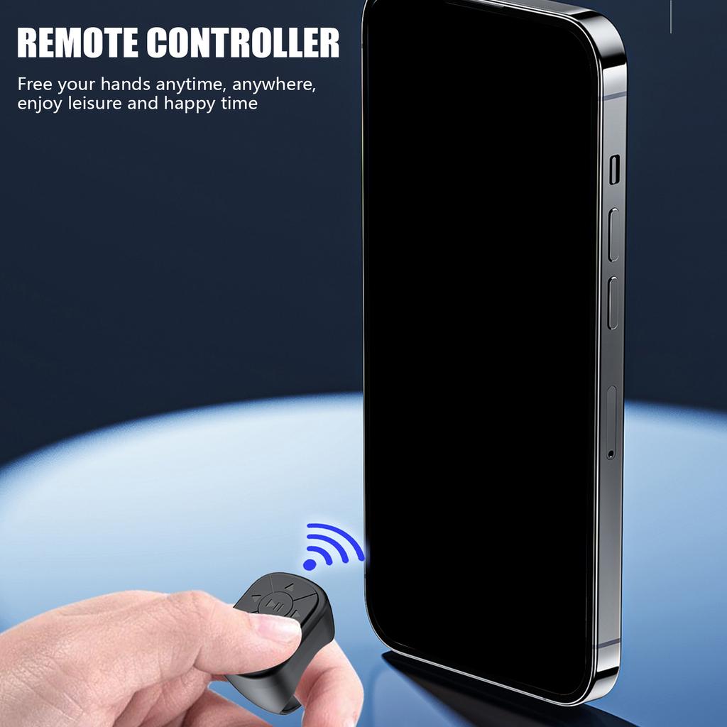 Remote Control for Page Turner Bluetooth-compatible Camera Video Recording Remote Scrolling Rings for Phone Tablet
