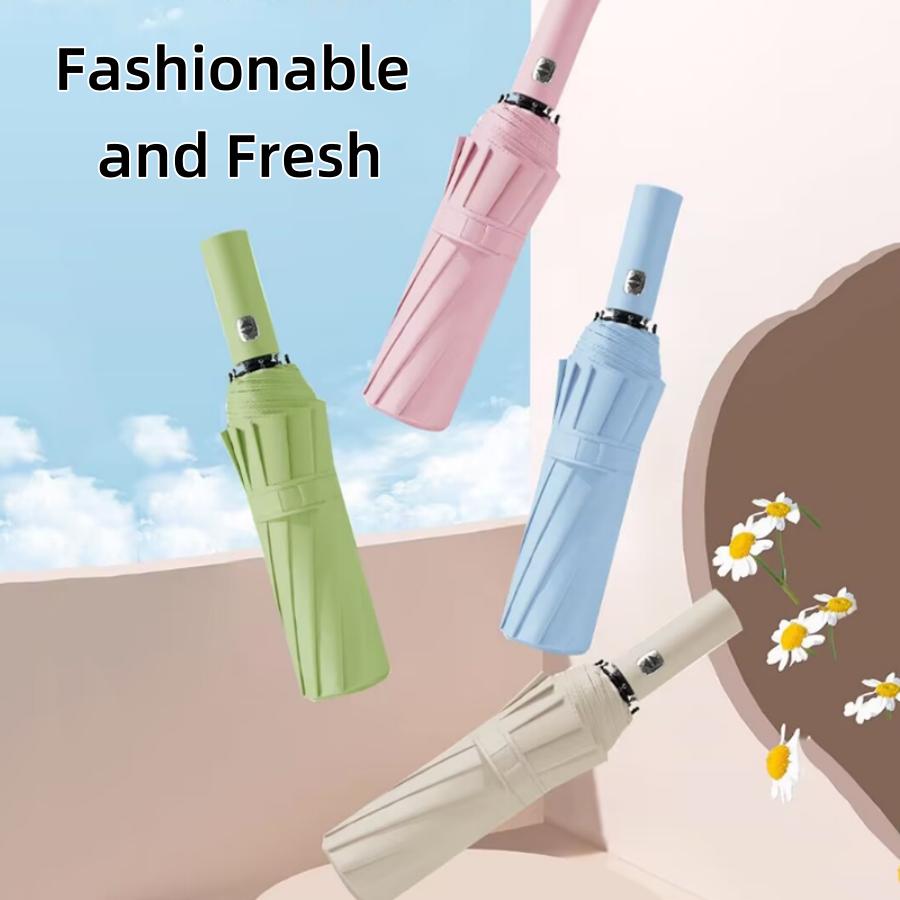 24 Bones Super Windproof Umbrella All Weather Umbrellas Large Size Fully Automatic Umbrella UV Protection Sunshade Travel