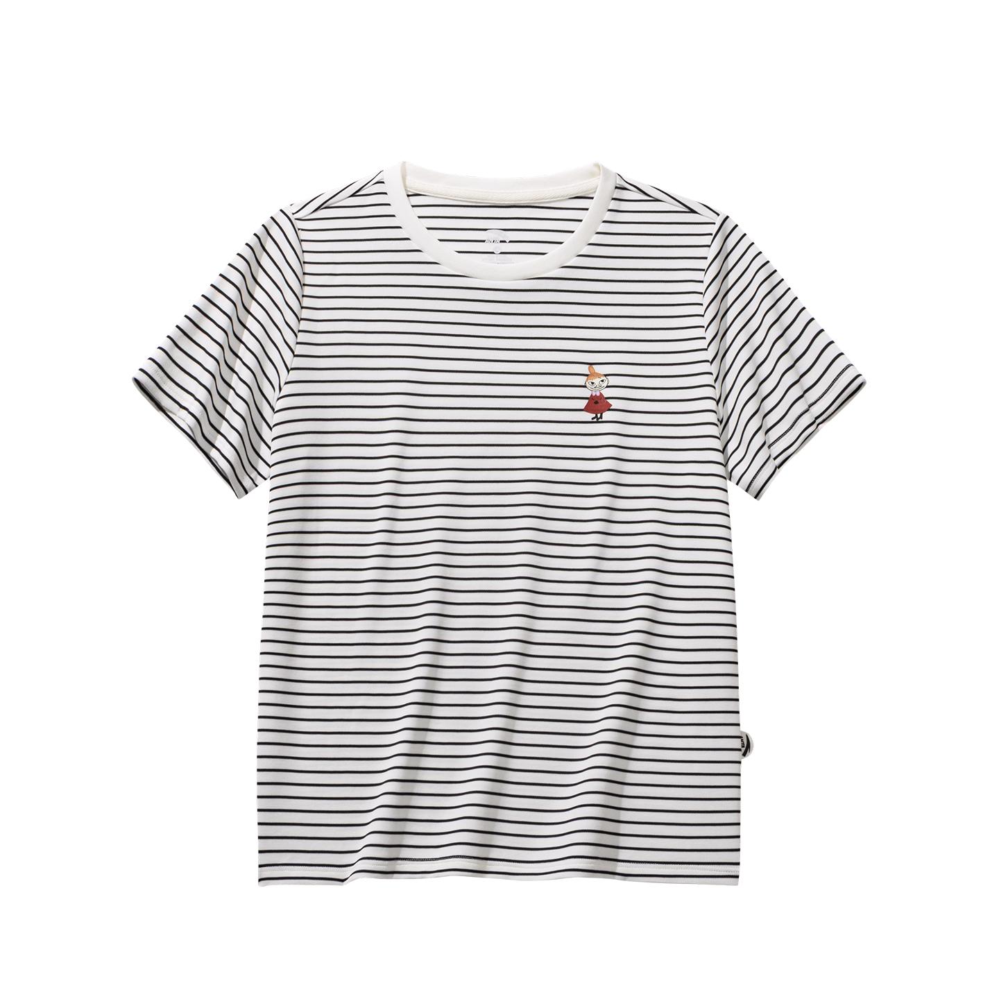 Anta Life Series Womens Short Sleeve Knitted Top Summer T-Shirt Women tops White Black 962628101-3 XS