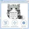 Handmade Crochet Cat Doll Cute Knitted Plush Ornament with Greeting Card Home Decor Gift for Kids Desk Decoration Fairy Garden