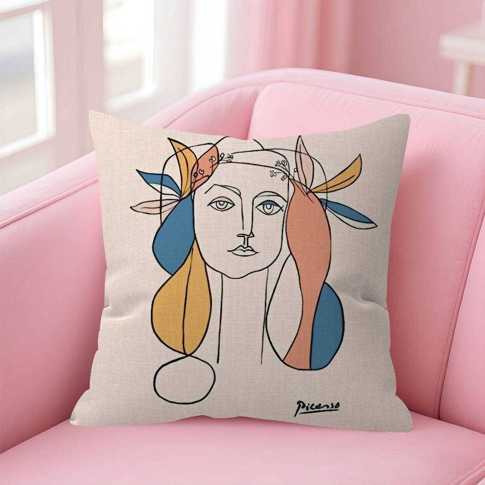 Abstract Picasso Art Classic   Cushion Cover Car Throw Pillow Case For Sofa Car Christmas Gift