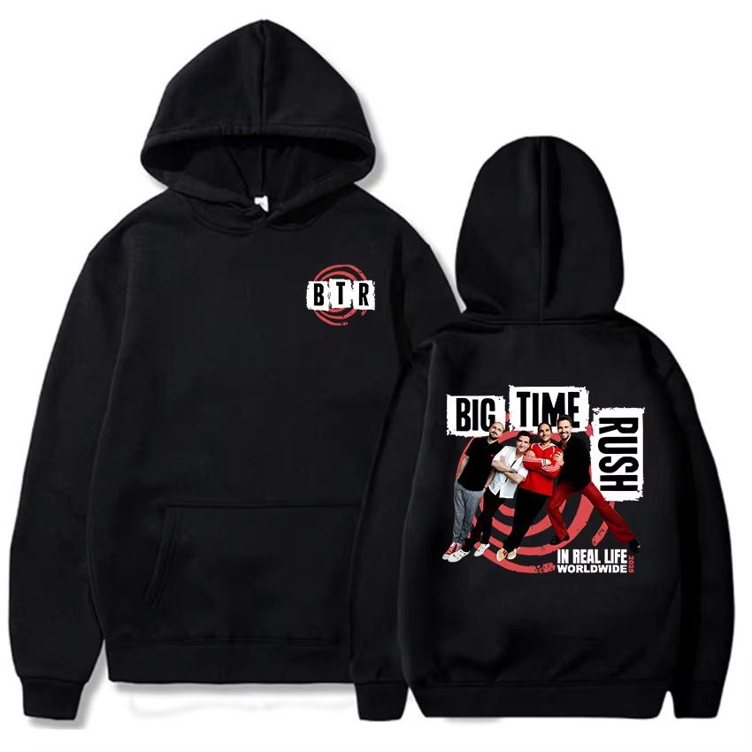 BTR IM ECHTEN LEBEN WELTWEITE TOUR HOODIE Big Time Rush Band Mode Sweatshirts Kapuzenpullover Langarm Herren Pullover Neue Streetwear