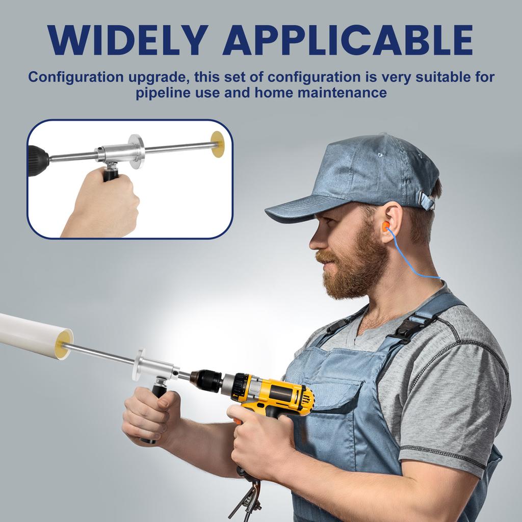 Stainless Steel PVC Pipe Inside Cutter Depth Adjustable Internal Pipe Cutter Tool Labor Saving PVC Tubing Cutting Kit for ABS