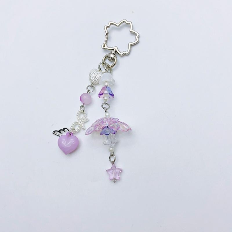 Colorful Phone Chain Handmade Phone Jewelry Trendy Bag Pendant Bag Charm Phone Lanyard Perfect Gift for Woman Girls