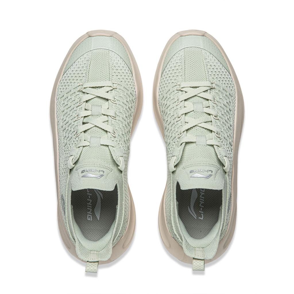 Li Ning Cloud Wave Slip On Cushioning Slip Resistant Abrasion Resistant Lightweight Low top Casual Shoes Women's AGLW052-4