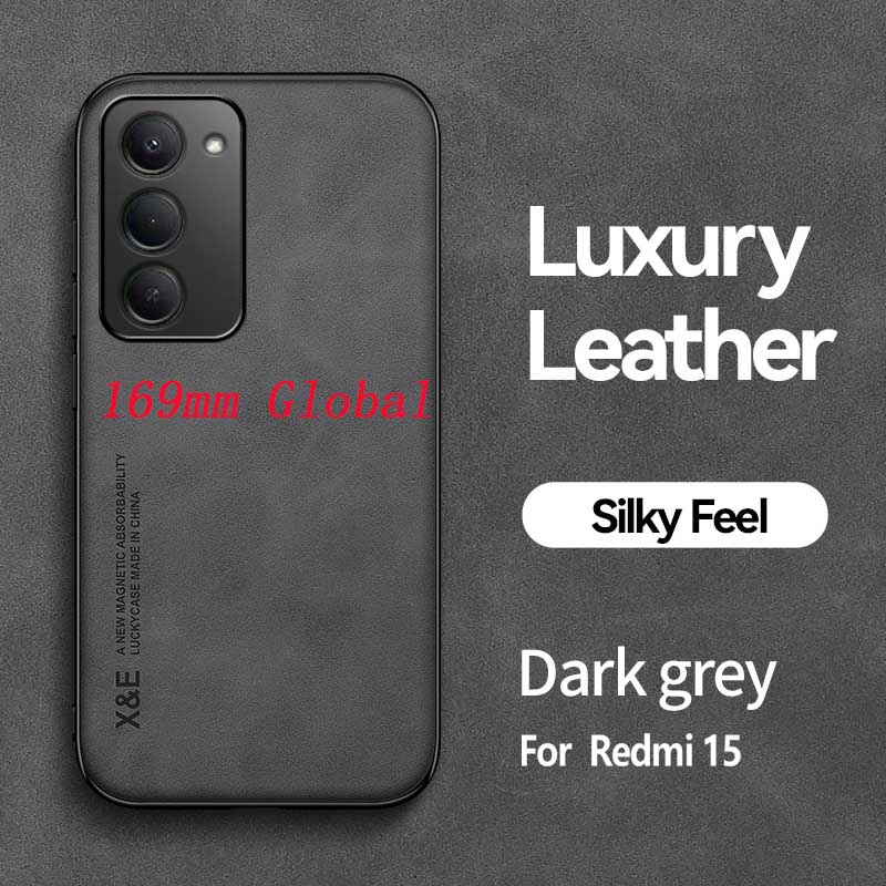 Light Luxury SheePskin Phone Case For Redmi 15 4G 5G 169mm Global With Magnetic Suction Phone Case