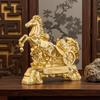 Creativo Ottone Cavallo e Scimmia Simpatica Statuetta Portachiavi Ciondolo Ornamenti per Scrivania Casa Ufficio Giocattoli Divertenti