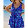 Traje de baño Tankini para mujer talla S Plus Estampado Floral Separado Falda de baño Skirtini