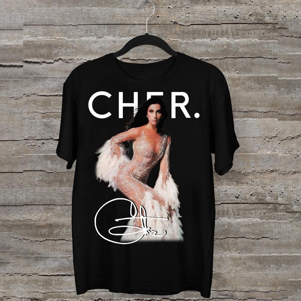 

New Rare Cher Tour Tee Collection Singer Unisex S235XL TShirt 1N2458 Unisex T-Shirt XXXXL