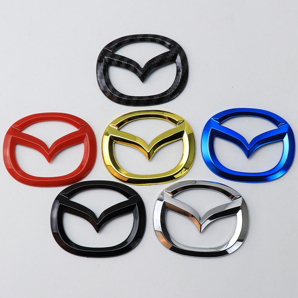 1pcs Car Steering Wheel Emblem Logo Auto Decorative Styling For Mazda Speed MS 3 5 6 Axela Atenza CX-3 CX-4 CX-5 CX-8 CX-7 MS MP