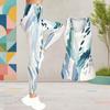 Women Plus Size Printed Scoop Neck Sleeveless Longline Tank Top Fitted Pants Two Piece Set