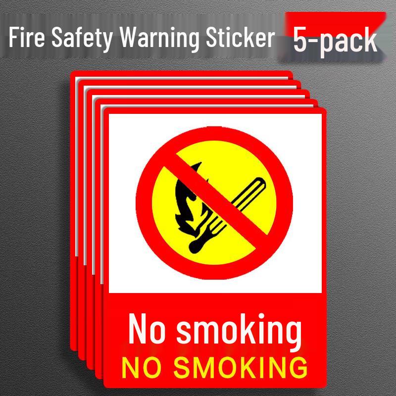 

No Smoking No Fire Warning Sign