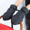 Infant Stroller Gloves Anti-Freeze Warm Muffs Plush Lined Hand Muffs Waterproof Stroller Mittens for Handlebars Cold Weather Stroller Accessories