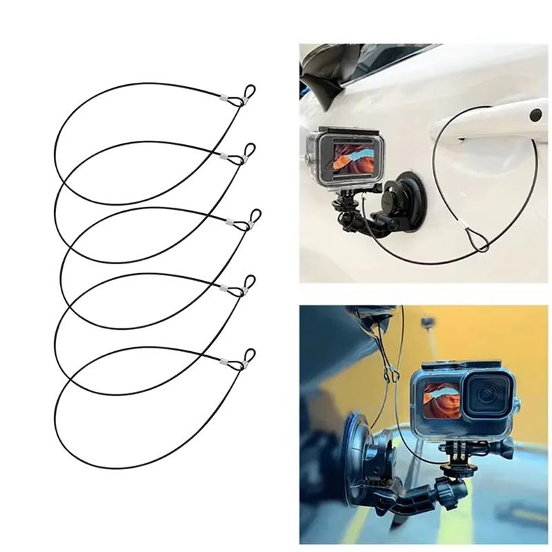 Anti-lost Wire Rope for GoPro 11 11 11 11 9 Insta161 X6 X1 Go Ultra DJI Osmo Action 6 1 1 Pocket 1 Nano Safety Rope Accessories