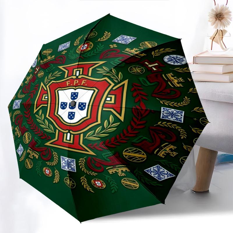 Portuguese Heritage Emblem Folding umbrella Umbrella Suitable for all seasons printing Sun umbrella Gift