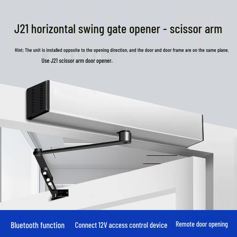 Electric Motorized Swing Door Closer and Curved Arm Opener for Access Control Systems