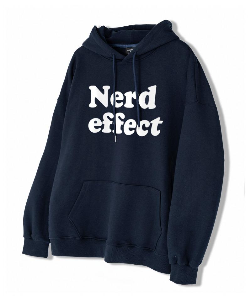 Under Off Oversized Sweat Hoodie Nerd Effect Navy Navy/S