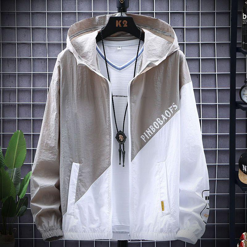 Summer New Quick Dry Skin Hooded Jacket Men Sun Protection Clothing Fishing Clothes Male Windbreaker Size 3XL