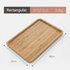Japanese Style Bamboo Tea Tray Rectangular and Round Serving Trays Kitchen Platter Food Plate for Snacks Dessert and Breakfast