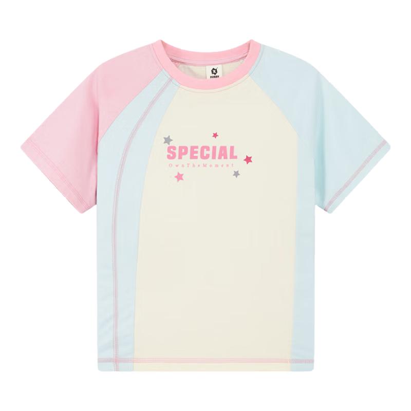 Zuo Xi Girls Pure Cotton Short Sleeve T-Shirt 120