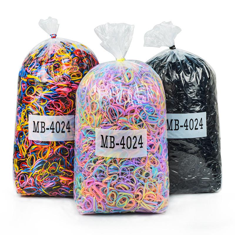 

High Elasticity Disposable Rubber Hair Ties - No Damage for Girls Hair