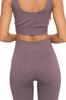 Women's Ribbed Sports Leggings with High Waist Training MORAJ VIOLET L/XL